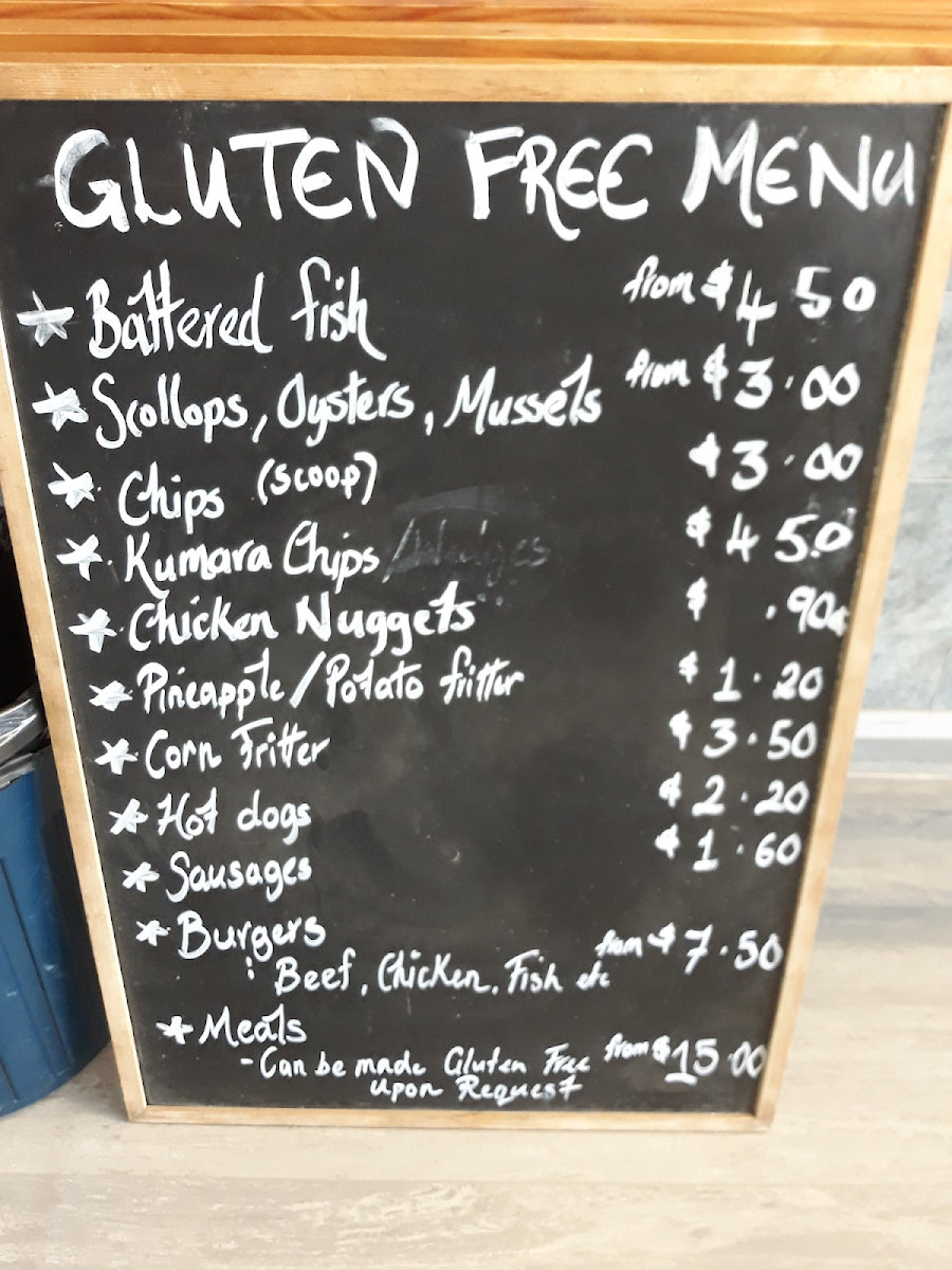 Sitting Duck Cafe gluten-free menu