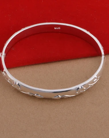 925 Silver Plated Jewelry Set Roses - 2