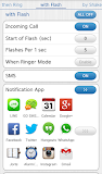 Vibrate then Ring with Flash