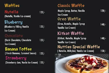 NUTTIES Bake & Shake menu 