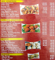 Chinese Hot Corner menu 1