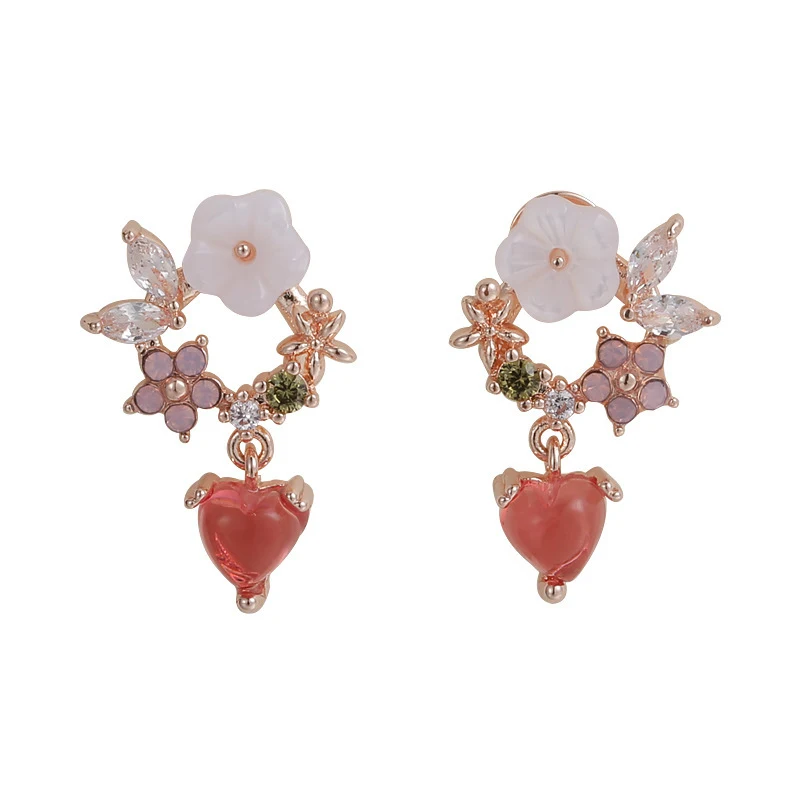 Title 1, Boucles doreilles cœur polyvalentes pour femme...