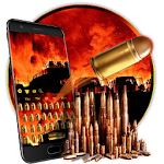 Cover Image of Herunterladen Bullets Fire Keyboard 10001003 APK