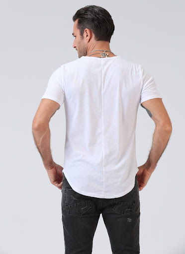 Title 5, Mens Casual Patchwork Cotton Short Sleeve Bott...