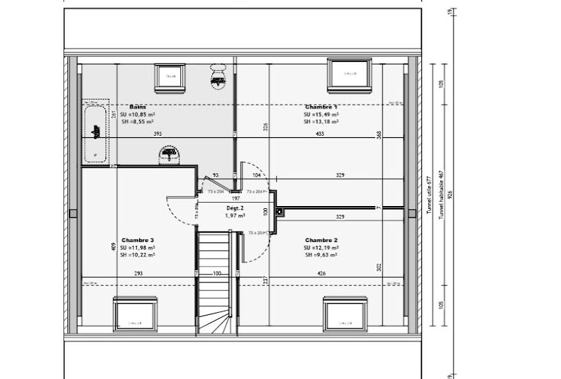  Vente Terrain + Maison - Terrain : 449m² - Maison : 90m² à Noeux-les-Mines (62290) 