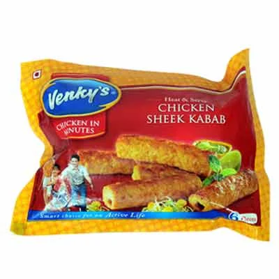 Venkys Chicken Seekh Kabab 250 Gm