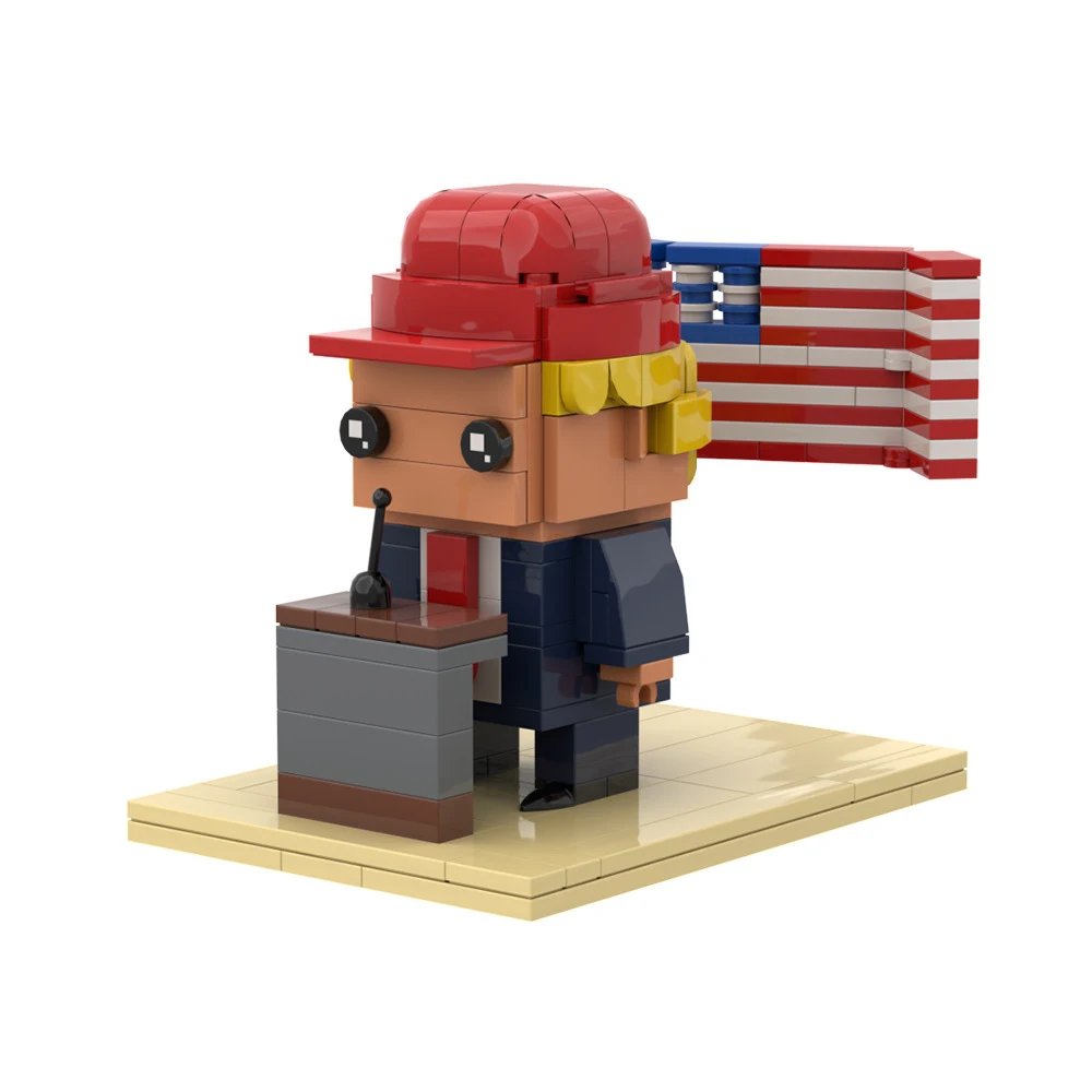 Title 1, Trump Scene Square Head Kocke za izgradnju Gara...