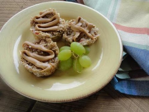 Peanut Butter and Jelly No Bake Muffins