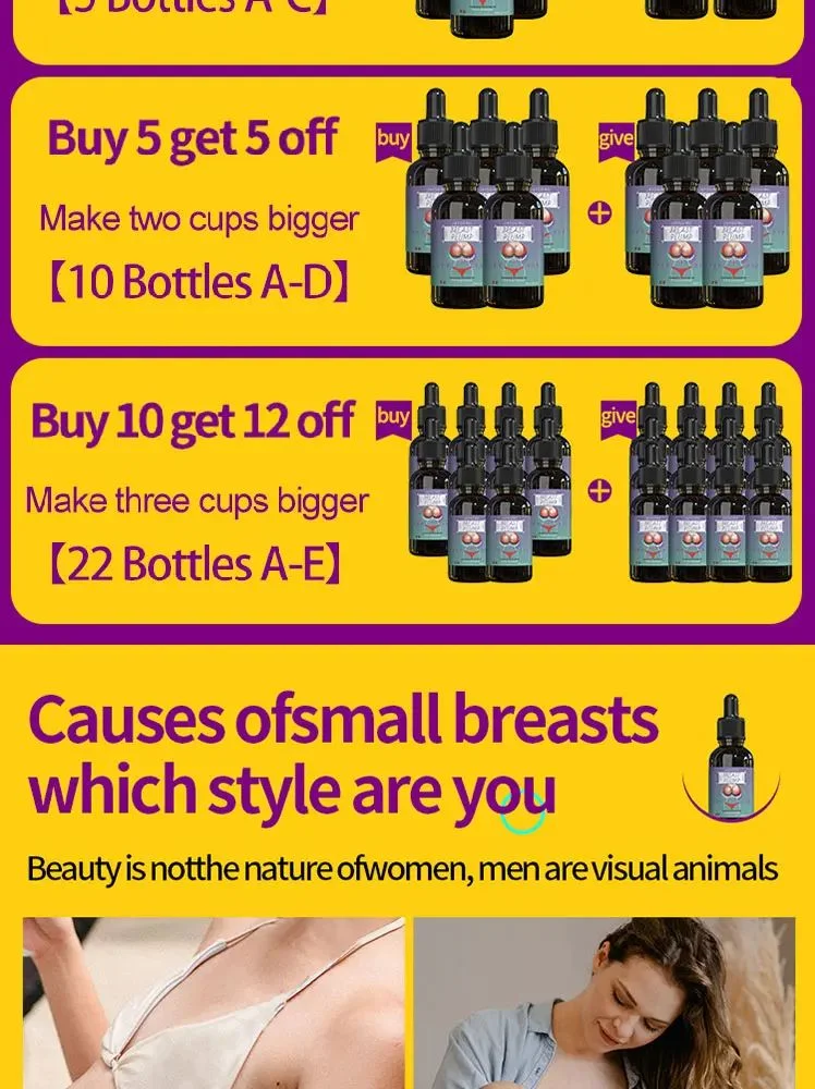 Title 5, Breast Enextensively Essentiële Olie voor de Bo...