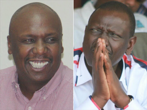 Baringo Senator Gideon Moi and Deputy President William Ruto.