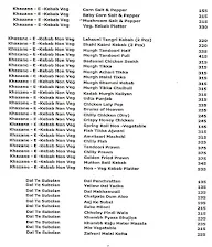 Aditya's Spice Treat menu 2