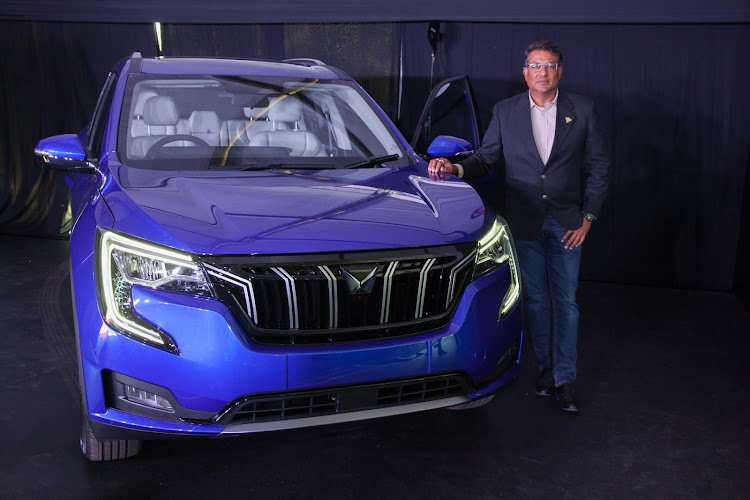 Rajesh Gupta, CEO of Mahindra South Africa, stands with the new XUV700 that's set to be launched later this month.