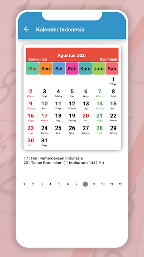 Kalender Indonesia 2020 - 2021