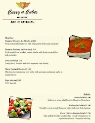 Curry N Cubes menu 1