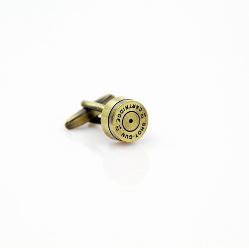 Title 2, Green bronze bullet shape cufflinks cuff nails....