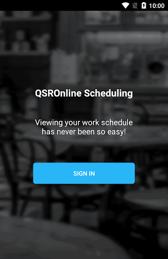 Screenshot QSROnline Scheduling