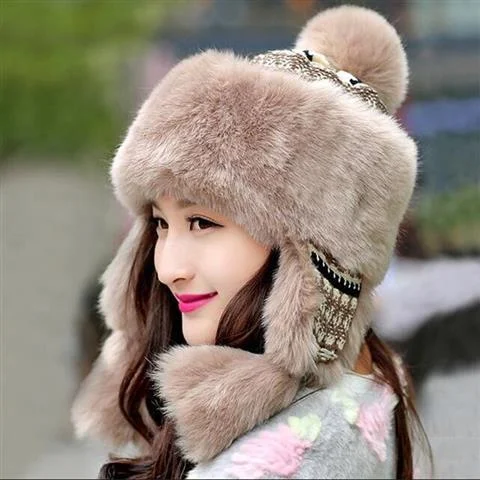 Chapeau de Protection des oreilles épais et chaud pour fille, princesse mongole, mignon, hiver