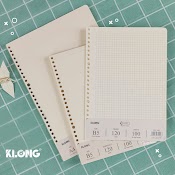 Ruột Sổ Còng A5, B5, A4 Klong Caro - Kẻ Ngang - Chấm Dotgrid, Giấy Refill Binder Nét Đứt Giấy Định Lượng Cao