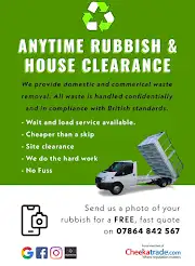 Any Time Rubbish & House Clearance  Logo