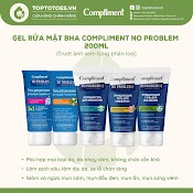 [Mã Allskam2311M Giảm 15% Đơn 299K] Gel Rửa Mặt Bha Compliment No Problem Làm Sạch Sâu, Giảm Viêm & Mụn 200Ml