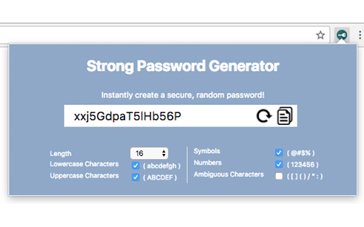 Strong Password Generator