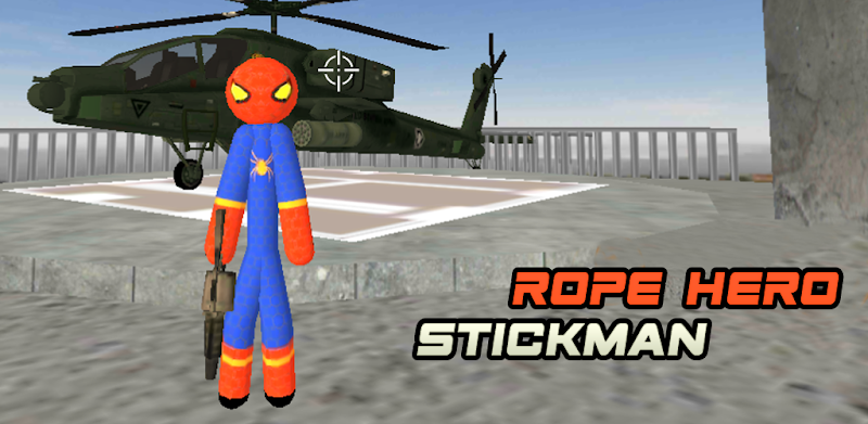 Spider stickman Rope Gangster Hero Vegas Rope Hero
