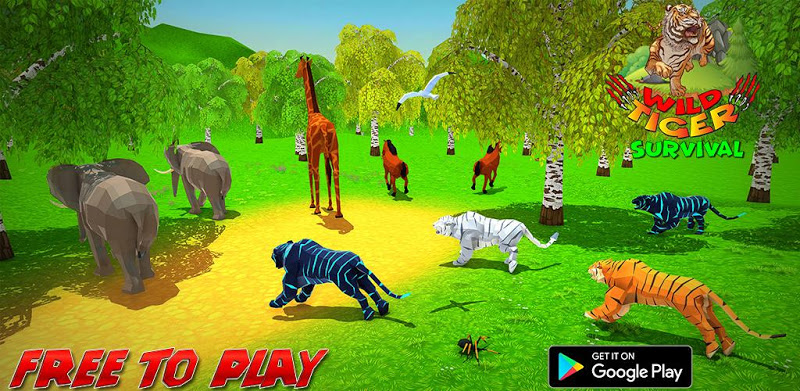 Wild Tiger Adventure: Survival Hunger Games