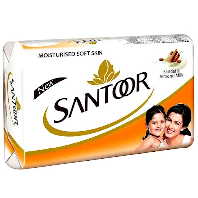 Santoor Sandal & Almond Milk Soap - 100 gm