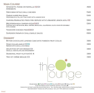 The Lounge menu 4