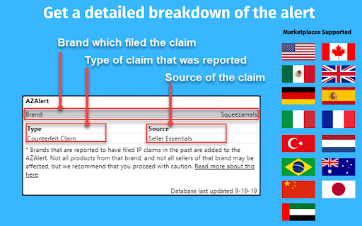 AZAlert Amazon Brand Research Tool