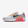 air max 90 pure platinum / wolf gray / flash crimson / armory navy