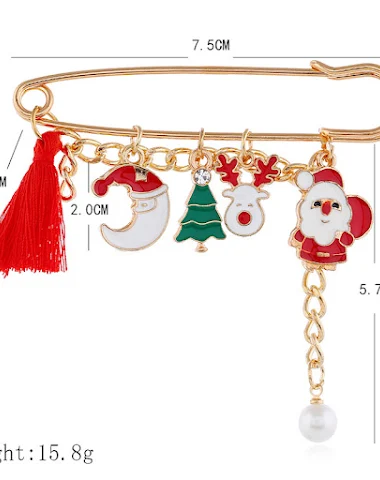 Broche de Natal divertido, estilo n - 0