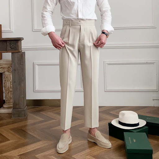 Title 6, Mens Mid-High Waist Straight Leg Nine-point Pa...