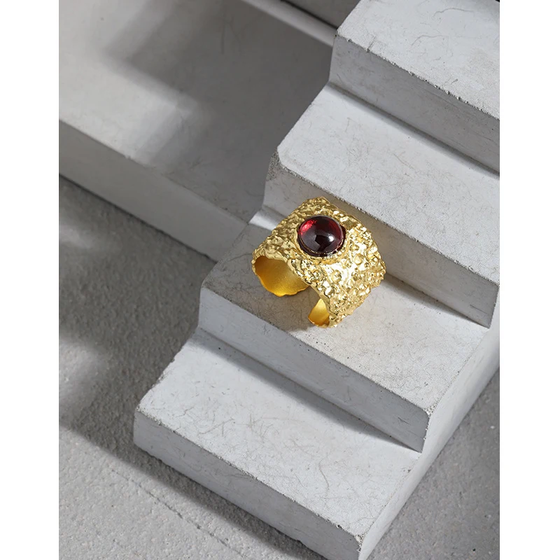 Title 1, Honggang Stone Open Silver Ring, a stylish and ...