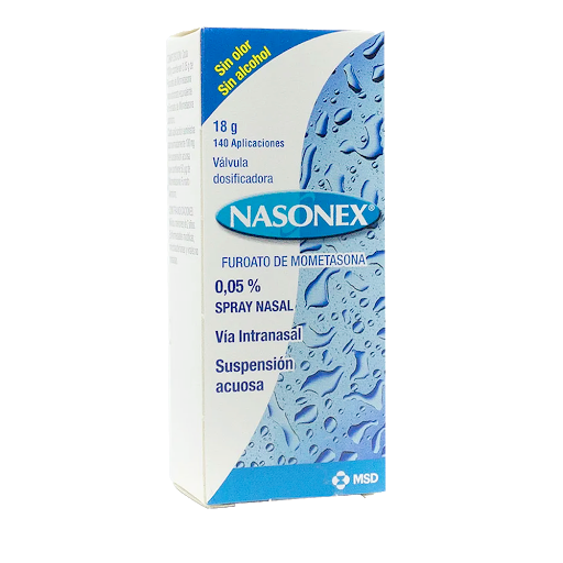 Nasonex Furoato de Mometasonoa 0.05% MSD Frasco x 140 Aplicaciones