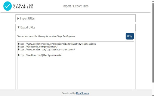 Single Tab Organizer screenshot 4