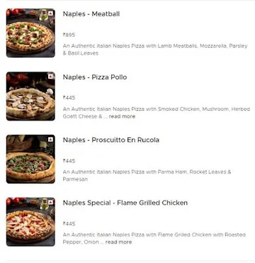 Nomad Pizza - Travellers Series menu 