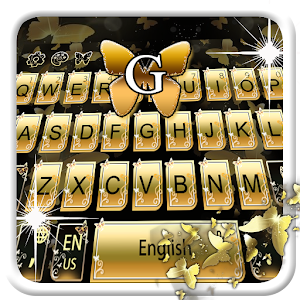 Golden Butterfly Keyboard Theme 10001001 Icon