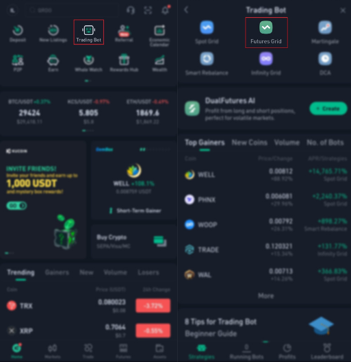 Infinity Grid Bot Selection Process