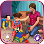 Cover Image of ดาวน์โหลด Virtual Mother New Baby Twins Family Simulator 1.0.0 APK