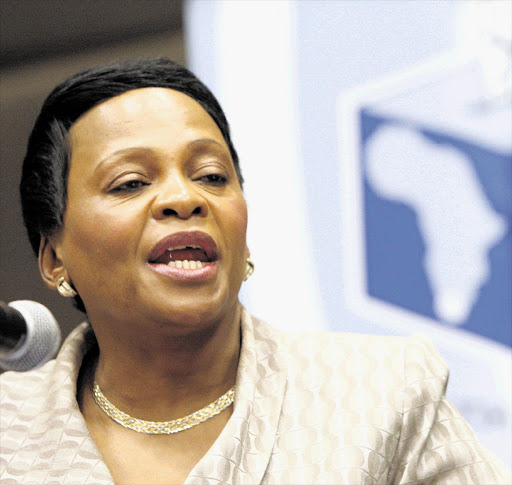 STAYING PUT: Former Gauteng premier Nomvula Mokonyane. File photo