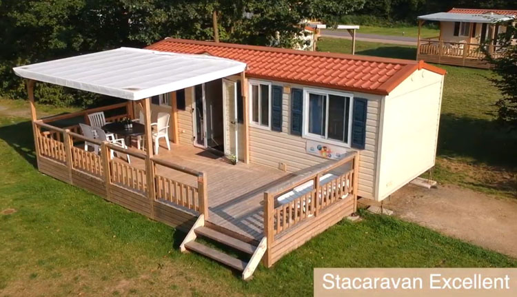 Stacaravan Excellent climatisation, 2 chambres (max. 2 + 3 pers.)