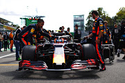 Alexander Albon of Thailand and Red Bull Racing before the F1 Grand Prix of Italy at Autodromo di Monza on September 8 2019 in Monza, Italy.