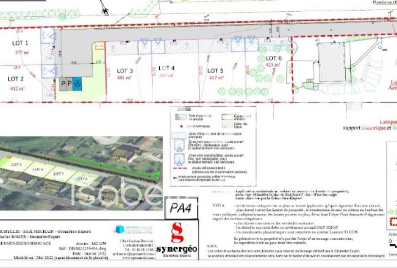  Vente Terrain à bâtir - 401m² à Marennes (17320) 