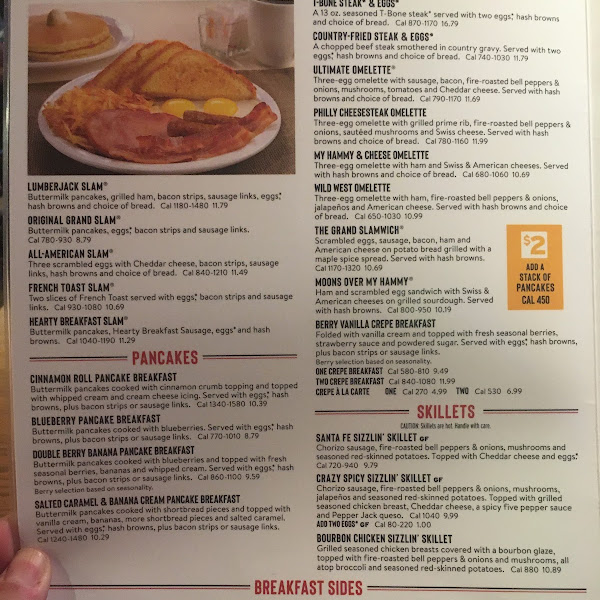 Menu for Denny's Breakfast (New Updated 2023)