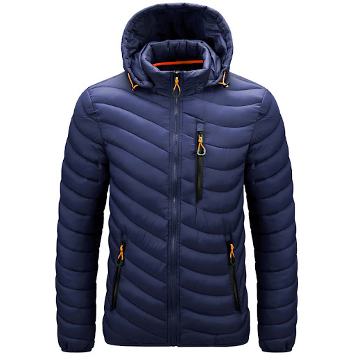 Title 6, Mens Cotton-Padded Jacket with Removable Hood,...