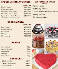 Standard Pastry Shop menu 1