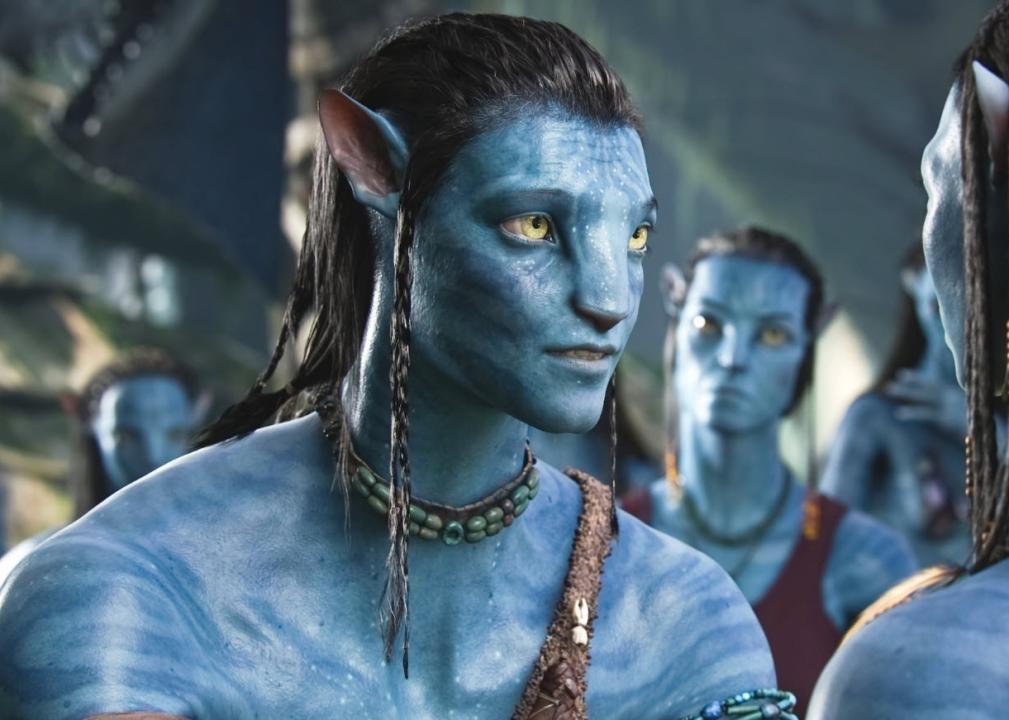 Sigourney Weaver and Sam Worthington in a scene from "Avatar"