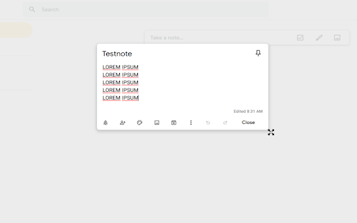 Google Keep Window Resizer