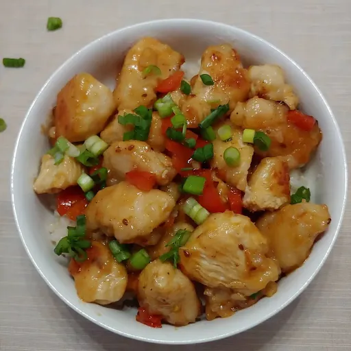 Stir Fried Sliced Chicken In Cilantro Sauce